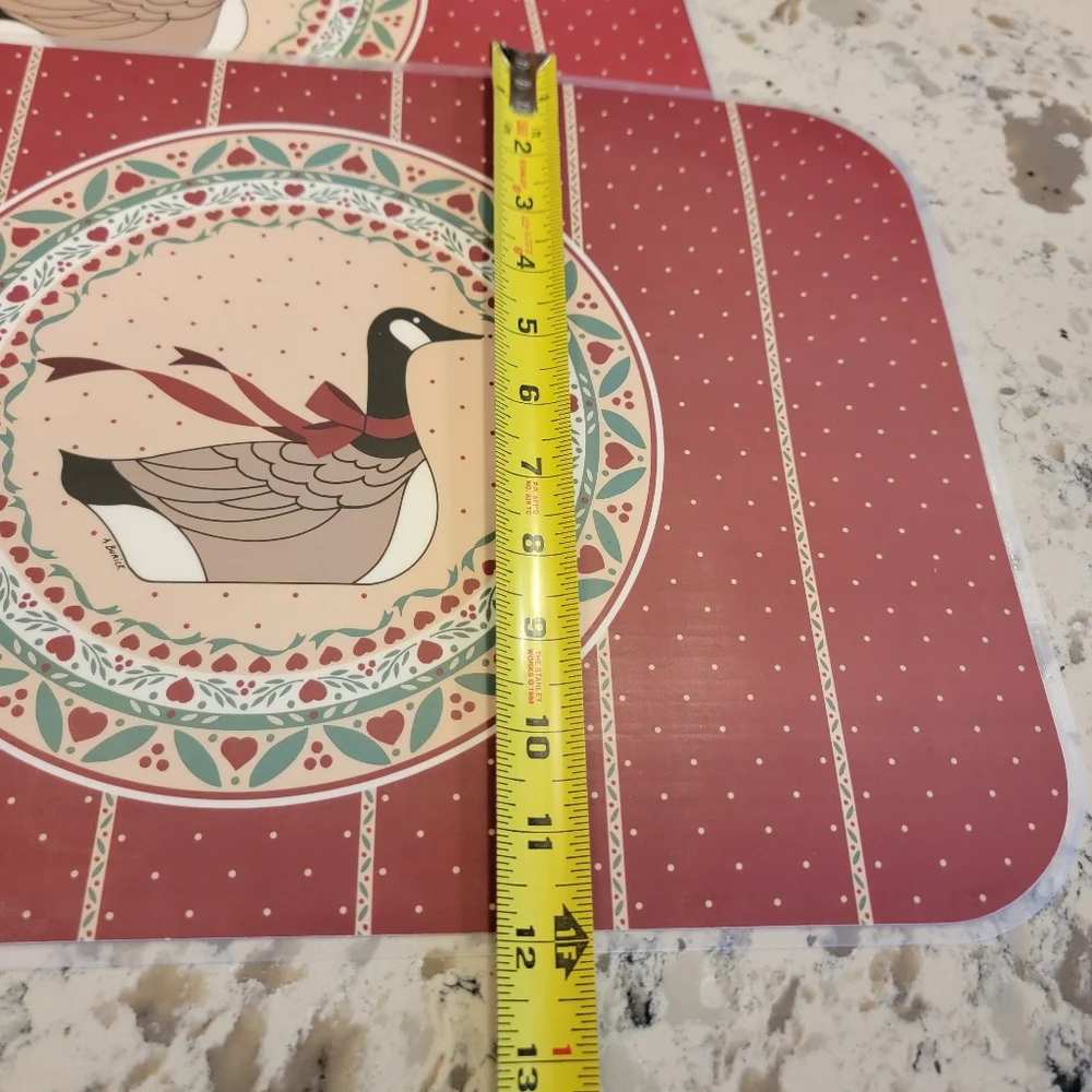 Gooseberry‎ Lane Geese Placemats (4) Country Goose Placemats 80's